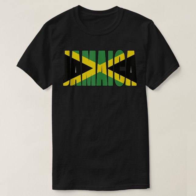 Jamaican Flagga Gift T Shirt (Design framsida)