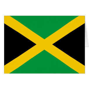 Jamaican Flagga Hälsningskort