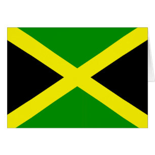 Jamaican Flagga Hälsningskort
