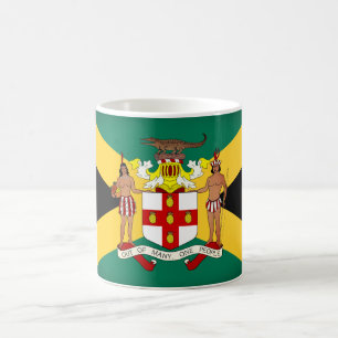 Jamaican Flagga/ Jacka av Arm Kaffemugg