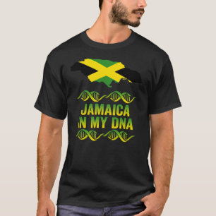 Jamaican Flagga Jamaica är i mitt DNA-Manar T Shirt