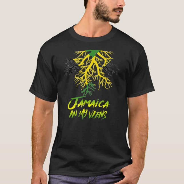 Jamaican Flagga Jamaica.. Det är i min Manar T Shirt (Framsida)