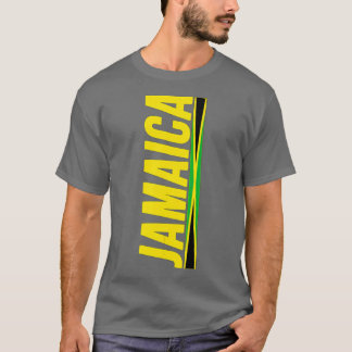 Jamaican Flagga Jamaica Färg Kärlek Gift Souvenir T Shirt