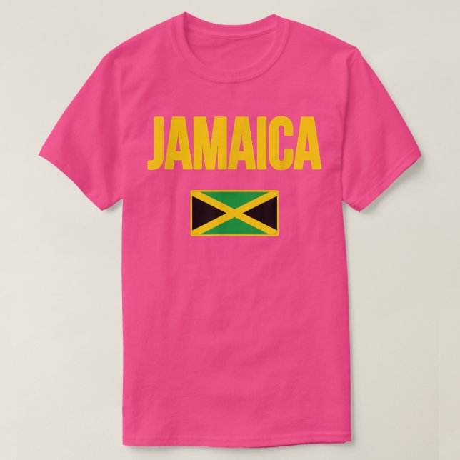 Jamaican Flagga Jamaica Gift Souvenir T Shirt (Design framsida)
