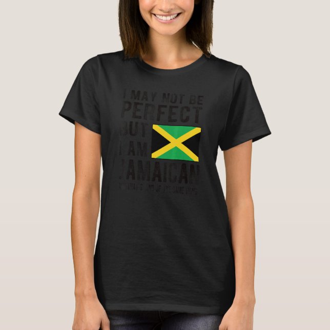 Jamaican Flagga Jamaica Heritage Jamaican Roots T Shirt (Framsida)