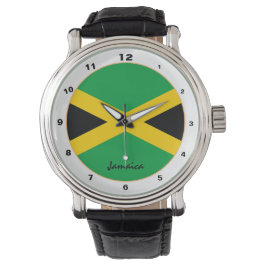 Jamaican Flagga & Jamaica trendig mode /design Armbandsur