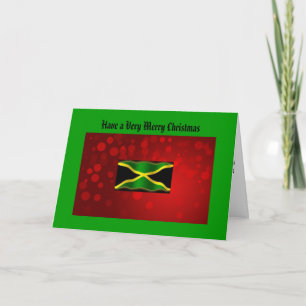 Jamaican Flagga julkort Helgkort