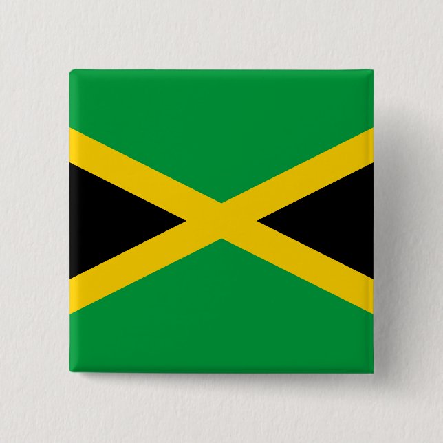 Jamaican Flagga Knapp (Framsida)