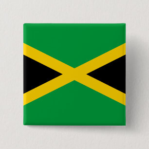 Jamaican Flagga Knapp
