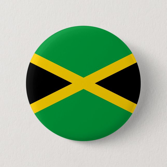 Jamaican Flagga Knapp (Framsida)