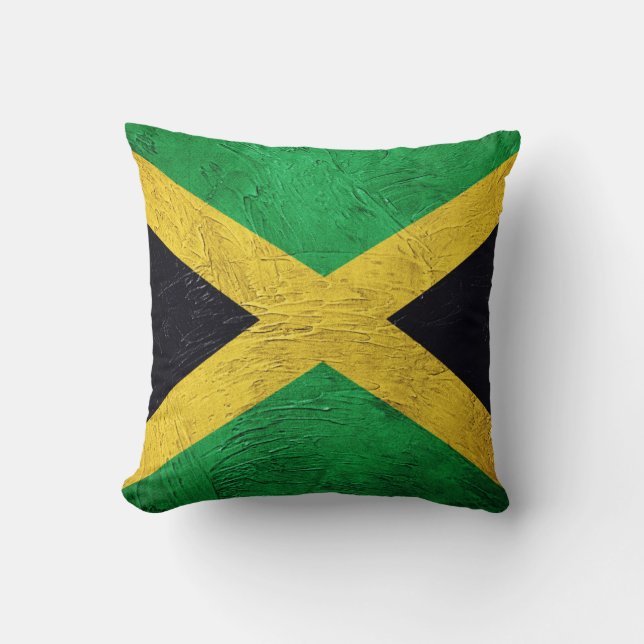 Jamaican Flagga Kudde (Framsida)