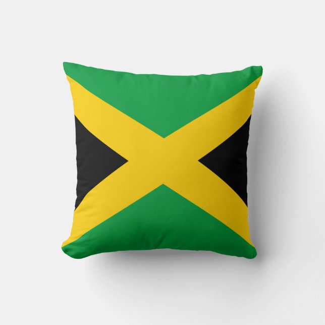 Jamaican Flagga Kudde (Framsida)
