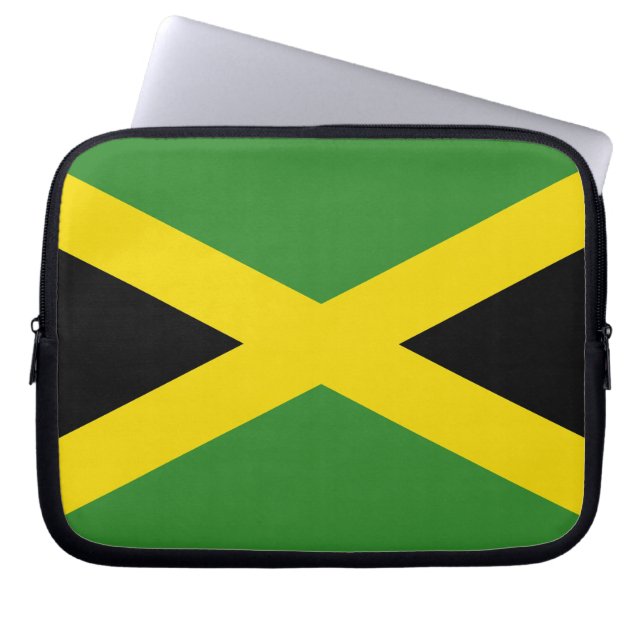 Jamaican Flagga Laptop sleeve (Framsidan)