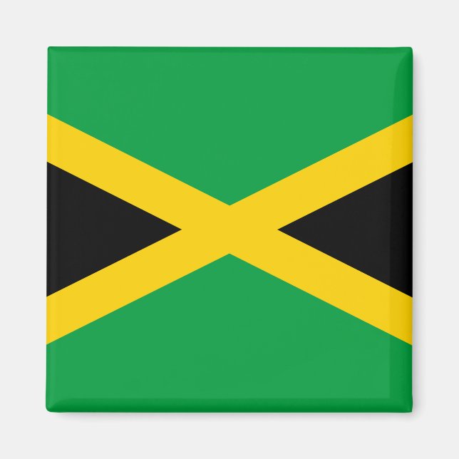 Jamaican Flagga Magnet (Framsidan)