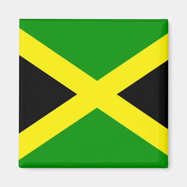 Jamaican Flagga Magnet (Framsidan)