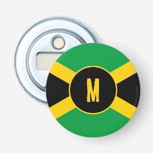 Jamaican Flagga Monogram Flasköppnare