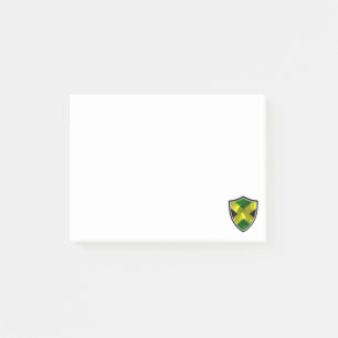 Jamaican flagga notes post-it block