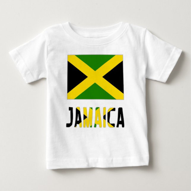 Jamaican Flagga och Jamaica T-shirt (Framsida)