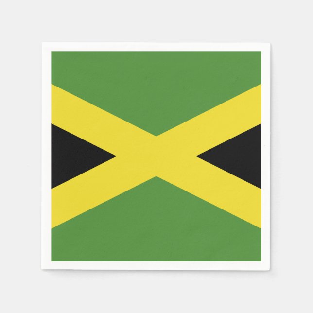 Jamaican Flagga Pappersservett (Framsidan)