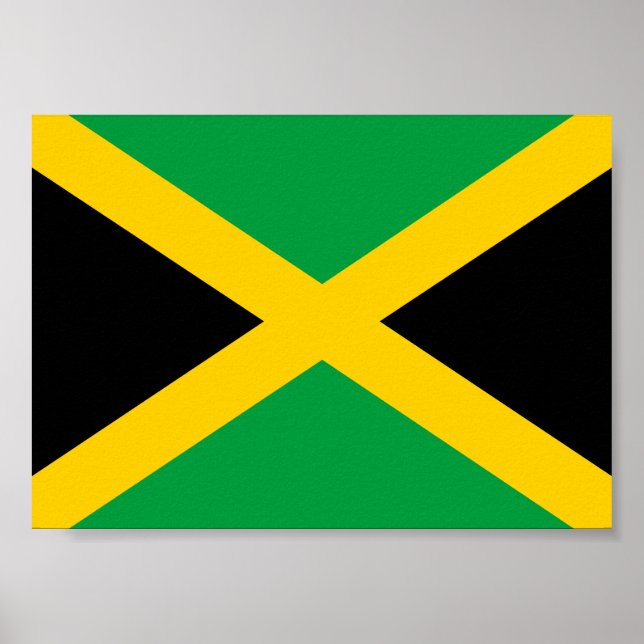 Jamaican Flagga Poster (Framsidan)