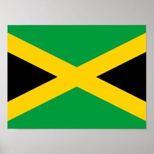 Jamaican Flagga Poster