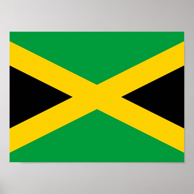 Jamaican Flagga Poster (Framsidan)