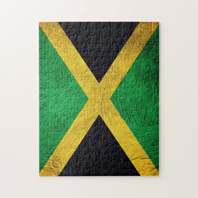 Jamaican Flagga Pussel (Vertikal)