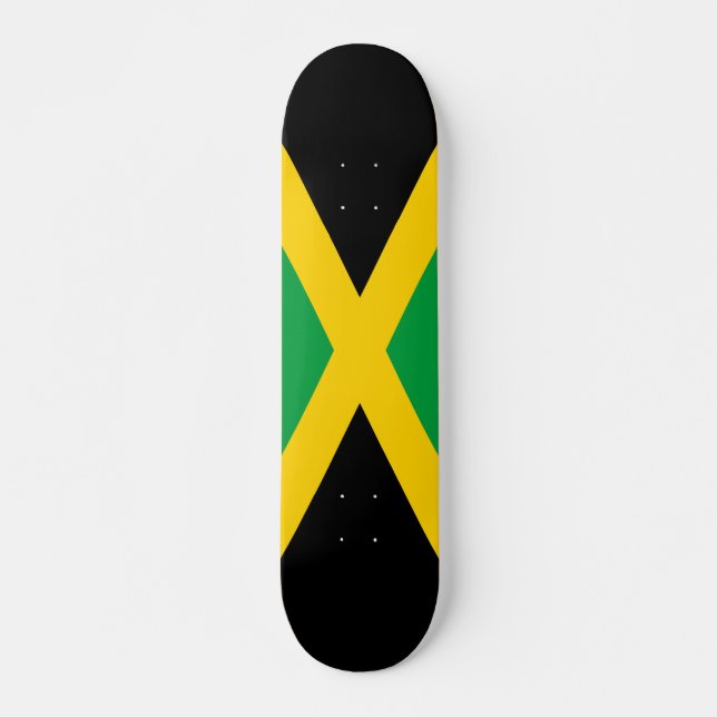 Jamaican Flagga Skateboard (Framsida)