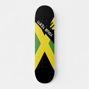 Jamaican Flagga Skateboard Bräda 19,5 Cm