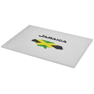 Jamaican Flagga Stamped Cshing Board