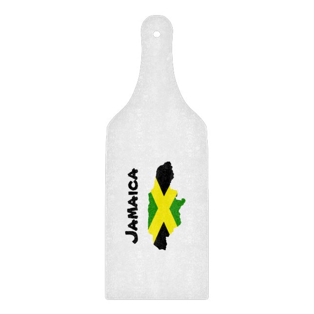Jamaican Flagga Stamped Cshing Board (Framsidan)