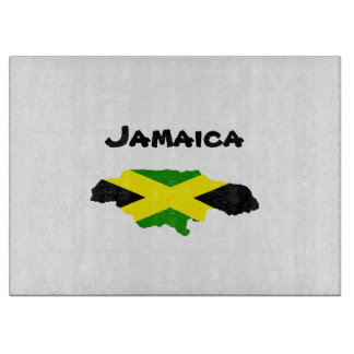 Jamaican Flagga Stamped Cshing Board