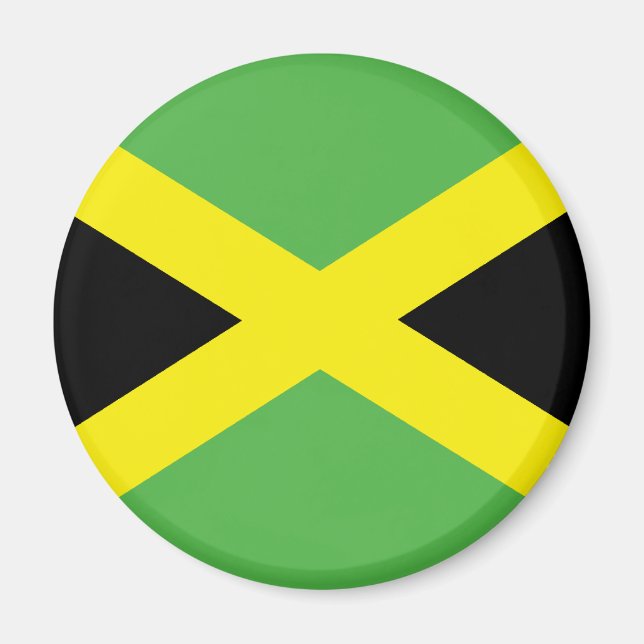 Jamaican Flagga T-shirts och Gifts Magnet (Framsidan)