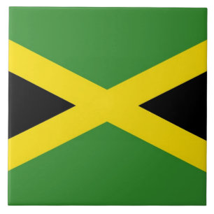 Jamaican Flagga Tile Kakelplatta