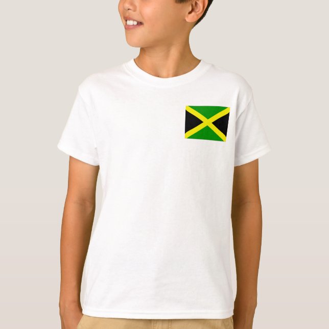 Jamaican Flagga Tröja (Framsida)