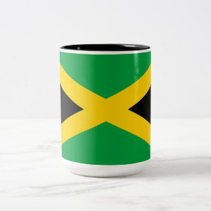 Jamaican Flagga Två-Tonad Mugg