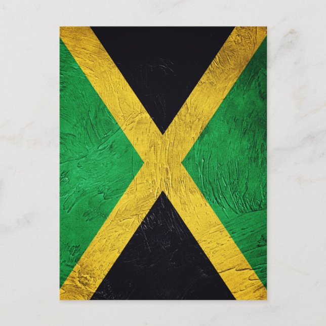 Jamaican Flagga Vykort (Framsida)