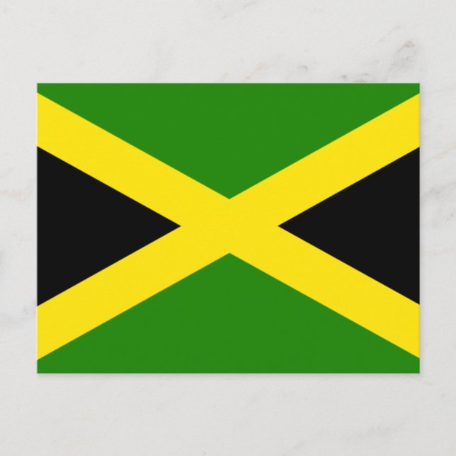 Jamaican Flagga Vykort (Framsida)