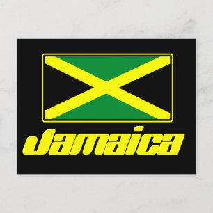 Jamaican Flagga Vykort