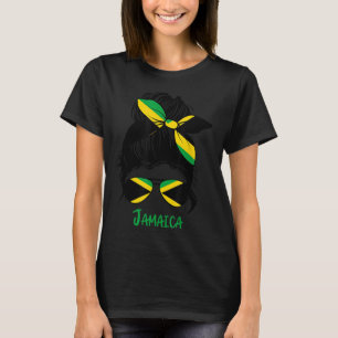 Jamaican Girl Jamaica Girl Jamaica flagga T Shirt