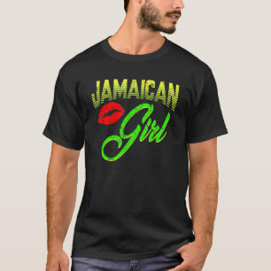 Jamaican Girl Proud Jamaica Women Vintage Jamaica  T Shirt