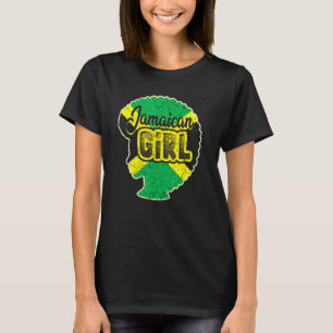 Jamaican Girl Proud Jamaica Women Vintage Jamaica  T Shirt