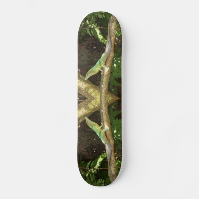 Jamaican Grönt Lizard Old School Skateboard Bräda 18 Cm (Framsida)
