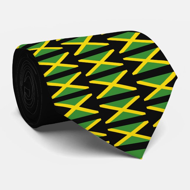 Jamaican Humor Monogram Neck Tie Slips (Rullad)