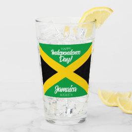 Jamaican Independence day Jamaica National Flagga Glaskopp