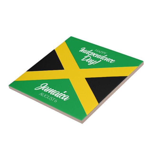 Jamaican Independence day Jamaica National Flagga Kakelplatta (Sidan)