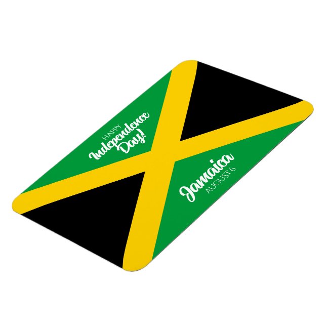 Jamaican Independence day Jamaica National Flagga Magnet (Vänstra Sidan)