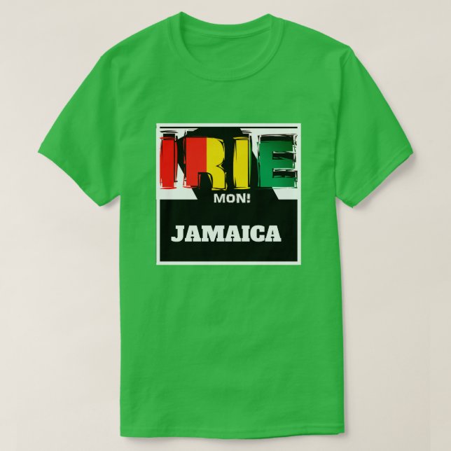 Jamaican Irie Mon T-shirt (Design framsida)