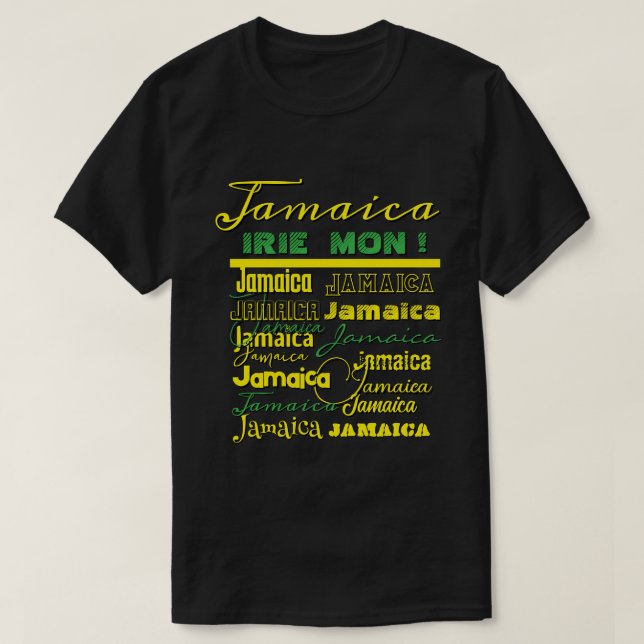Jamaican Irie Mon T-shirt (Design framsida)
