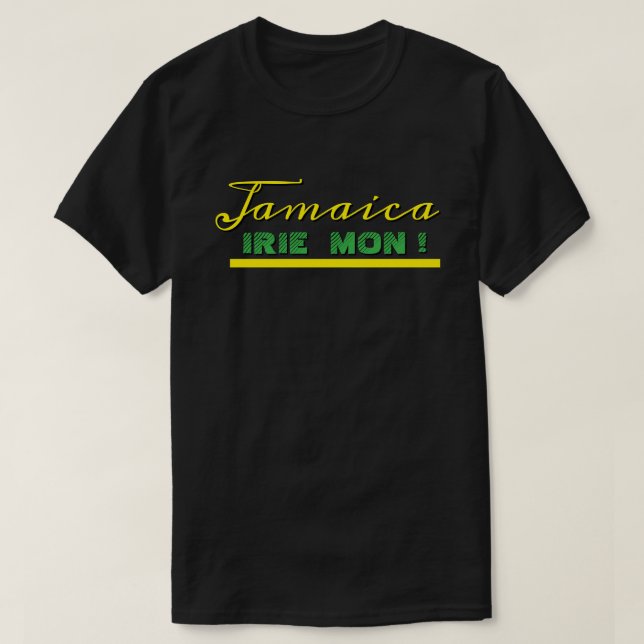 Jamaican Irie Mon T-shirt (Design framsida)